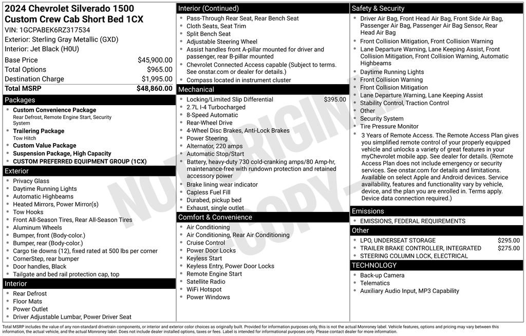 Used 2024 Chevrolet Silverado 1500 Custom image 5