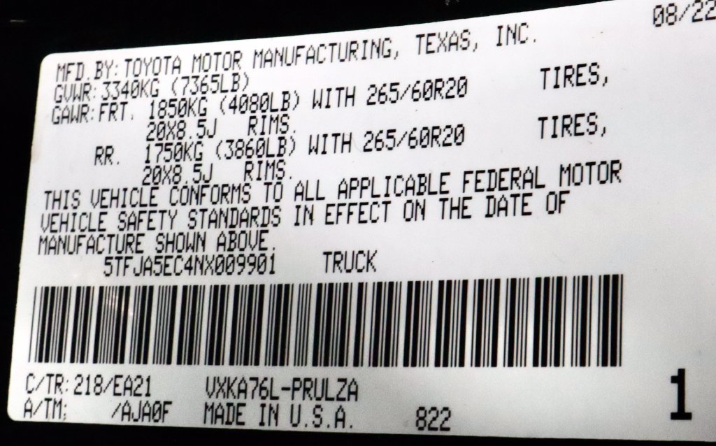 Used 2022 Toyota Tundra Limited w/ TRD Off-Road Package AWD/4WD image 31