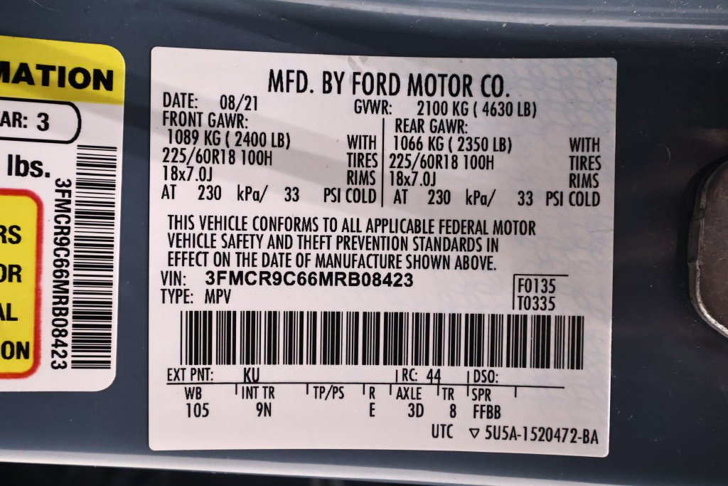 Certified 2021 Ford Bronco Sport Outer Banks AWD/4WD image 45