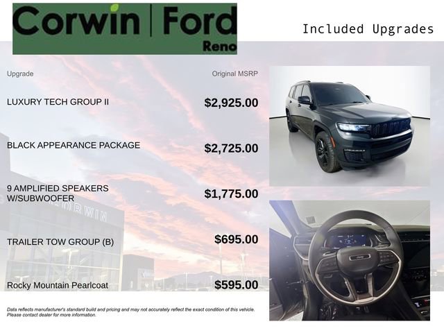 Used 2023 Jeep Grand Cherokee L Limited w/ Luxury Tech Group II AWD/4WD image 3