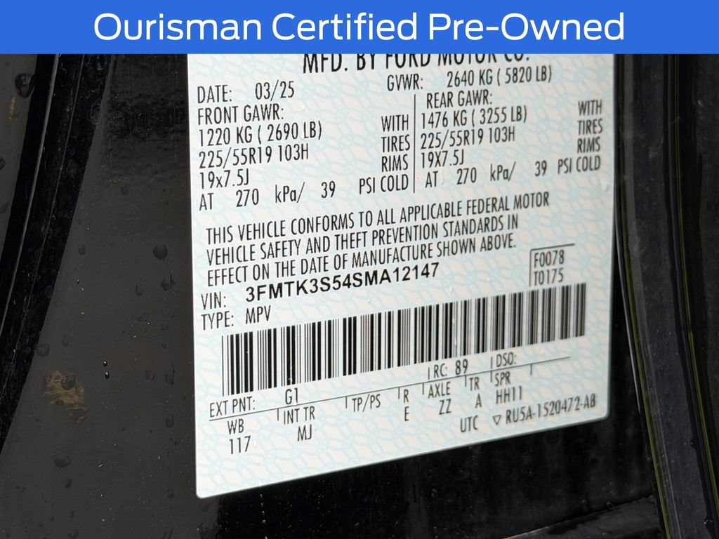 Certified 2025 Ford Mustang Mach-E Premium AWD/4WD image 33
