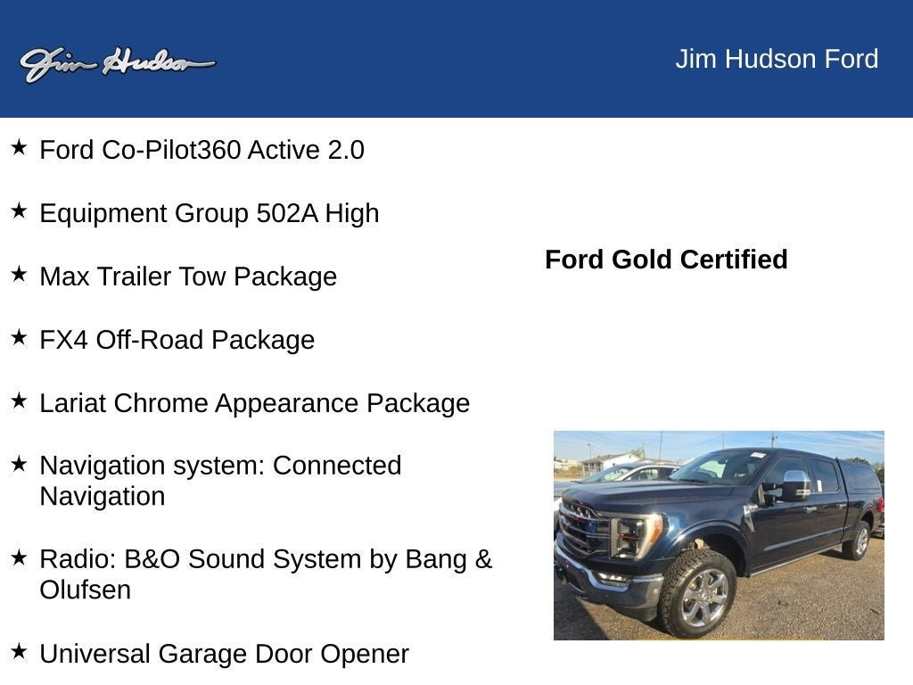 Certified 2022 Ford F150 Lariat w/ Equipment Group 502A High AWD/4WD image 6