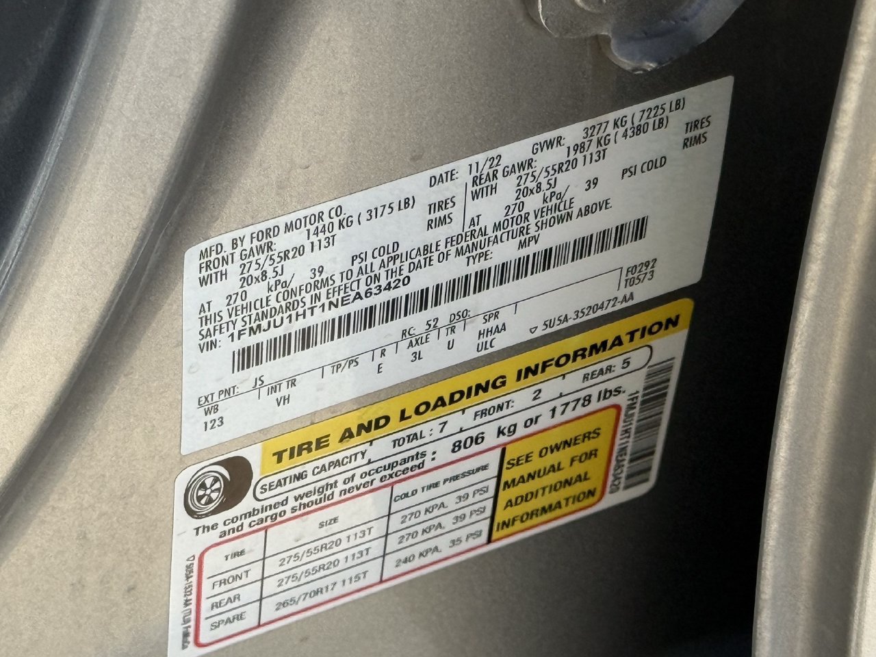 Certified 2022 Ford Expedition XLT RWD image 33
