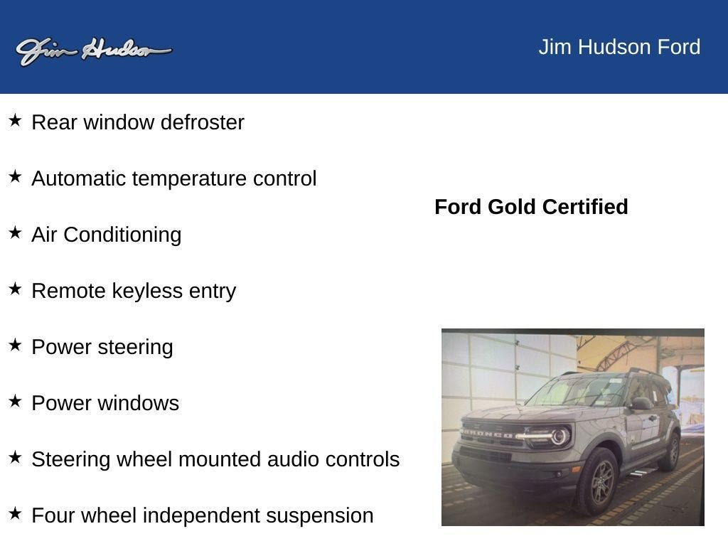 Certified 2023 Ford Bronco Sport Big Bend w/ Convenience Package AWD/4WD image 9