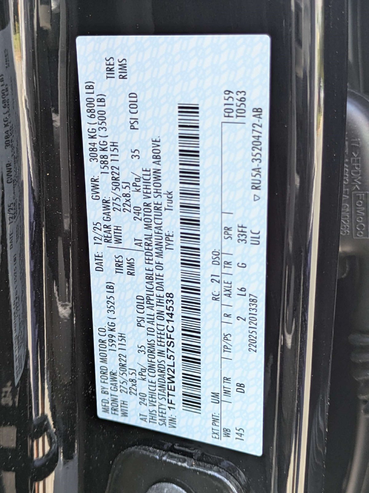 Certified 2025 Ford F150 STX w/ LOBO Package AWD/4WD image 15