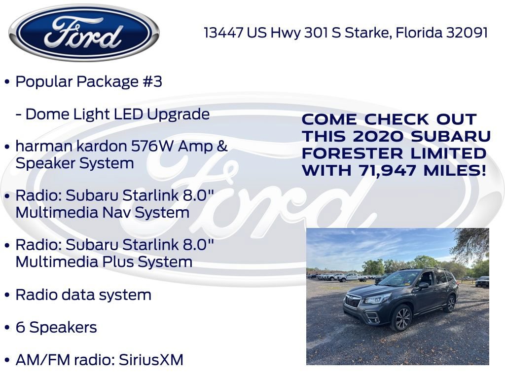 Used 2020 Subaru Forester Limited w/ Popular Package #3 AWD/4WD image 18