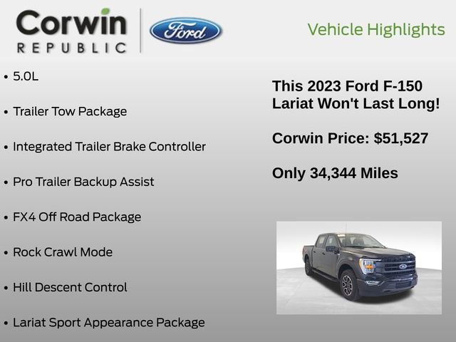 Certified 2023 Ford F150 Lariat AWD/4WD image 7