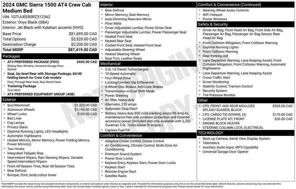 Used 2024 GMC Sierra 1500 AT4 w/ AT4 Preferred Package AWD/4WD image 41