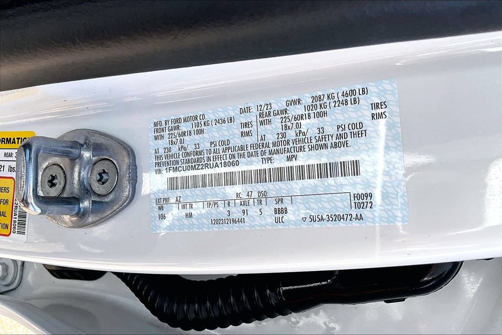 Certified 2024 Ford Escape ST-Line w/ Equipment Group 301A FWD image 35