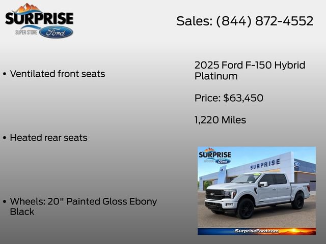 Certified 2025 Ford F150 Platinum w/ Equipment Group 702A High AWD/4WD image 32