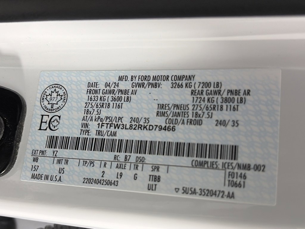 Certified 2024 Ford F150 XLT w/ Equipment Group 302A MID image 9