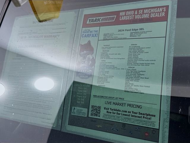 Certified 2024 Ford Edge SEL w/ Convenience Package image 15