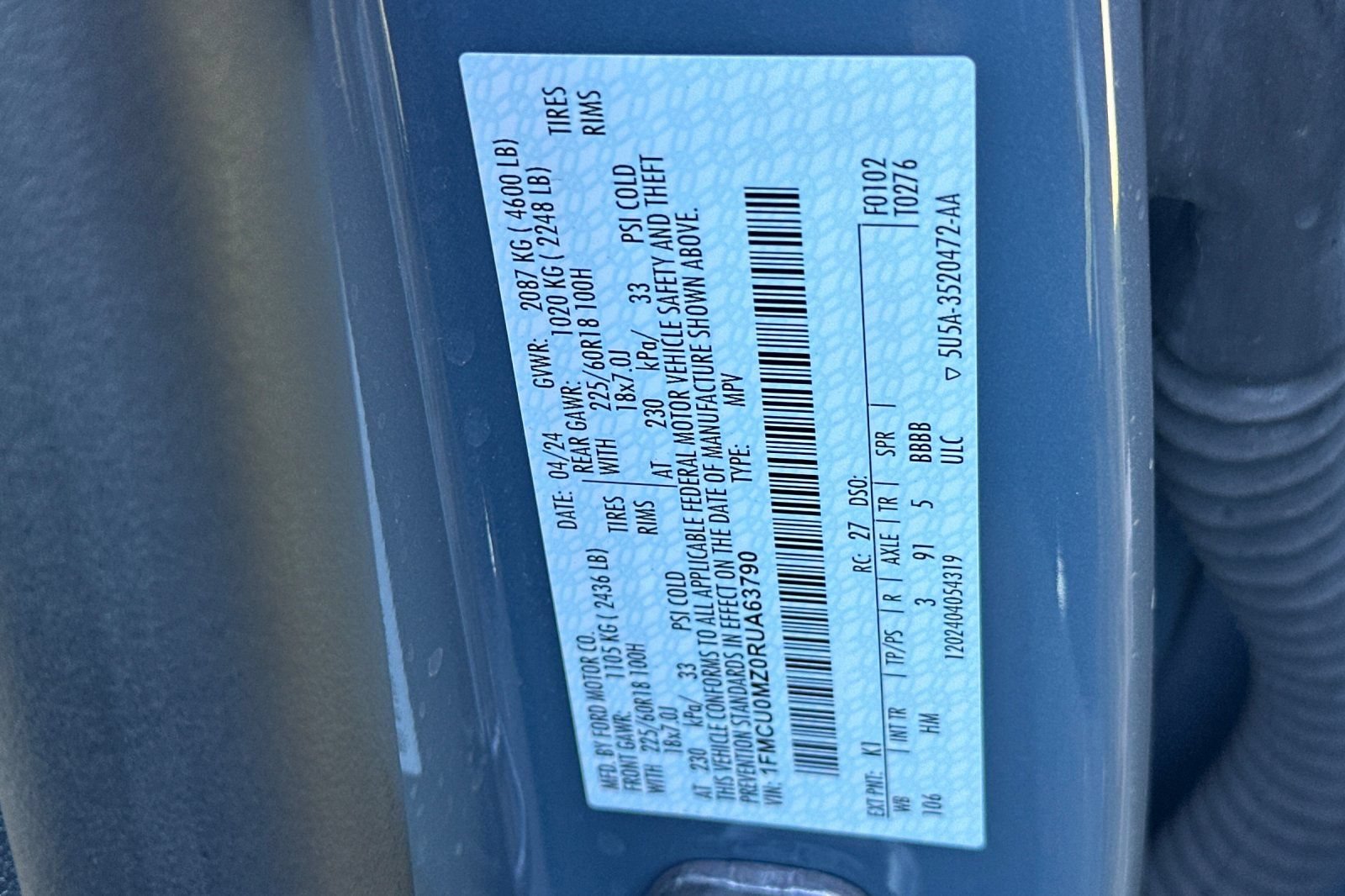 Certified 2024 Ford Escape ST-Line w/ Equipment Group 301A FWD image 27