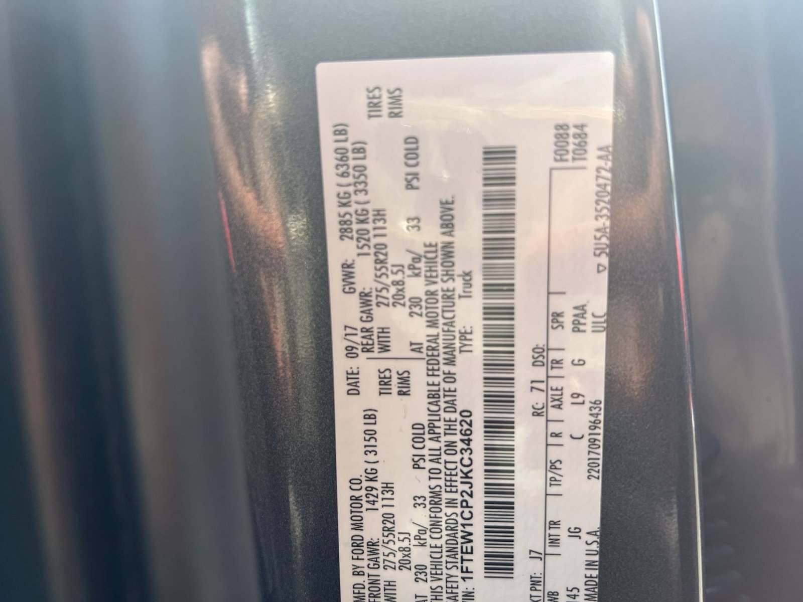 Certified 2018 Ford F150 XL w/ Equipment Group 101A Mid RWD image 36
