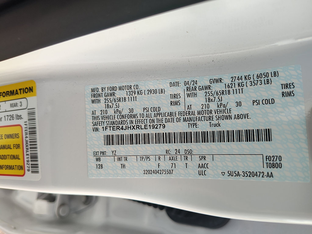 Certified 2024 Ford Ranger Lariat RWD image 31