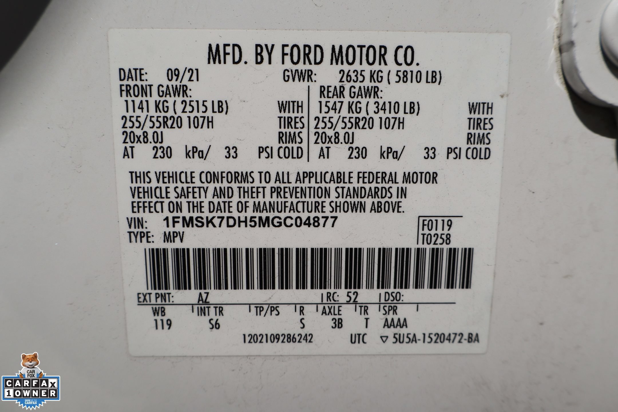 Certified 2021 Ford Explorer XLT w/ Equipment Group 202A RWD image 32