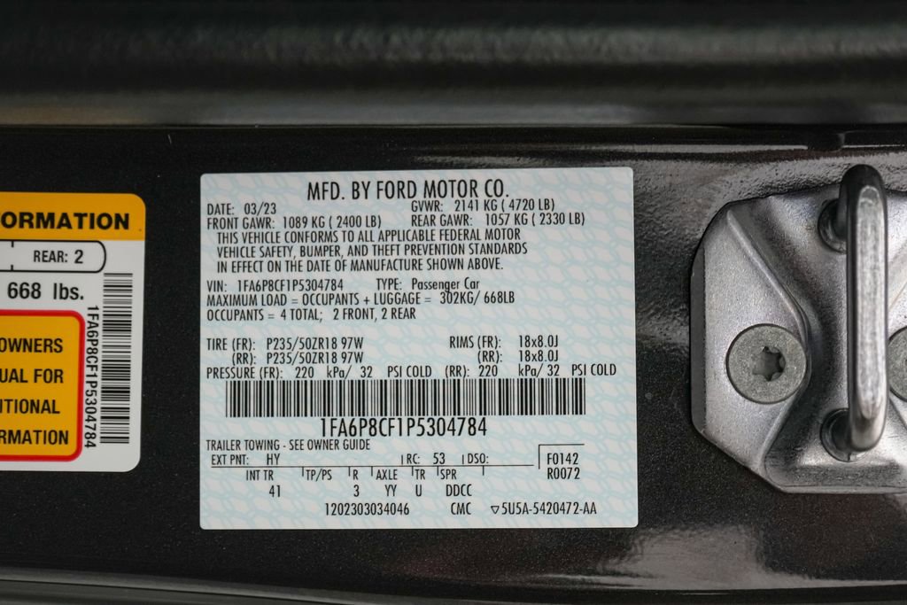 Certified 2023 Ford Mustang GT Premium RWD image 27