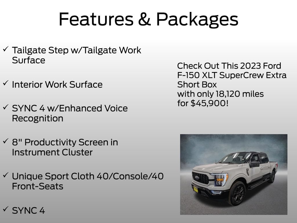 Certified 2023 Ford F150 XLT w/ Equipment Group 302A High AWD/4WD image 21
