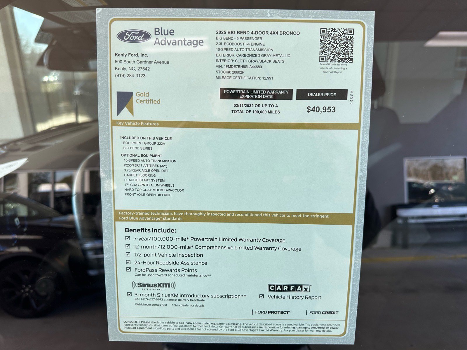 Certified 2025 Ford Bronco Big Bend image 9