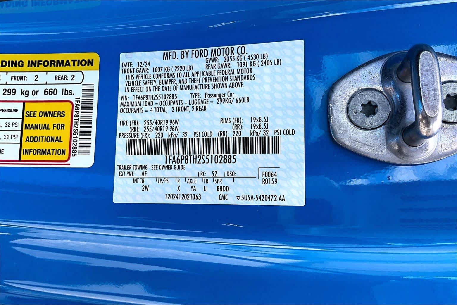Certified 2025 Ford Mustang Coupe RWD image 34