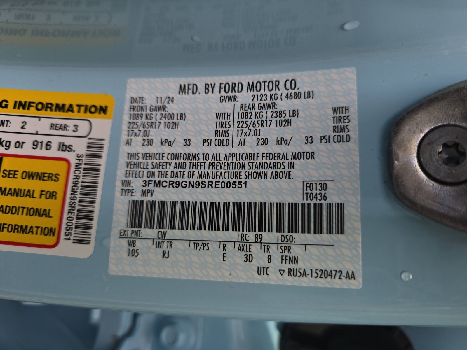 Certified 2025 Ford Bronco Sport Heritage w/ Convenience Package image 20