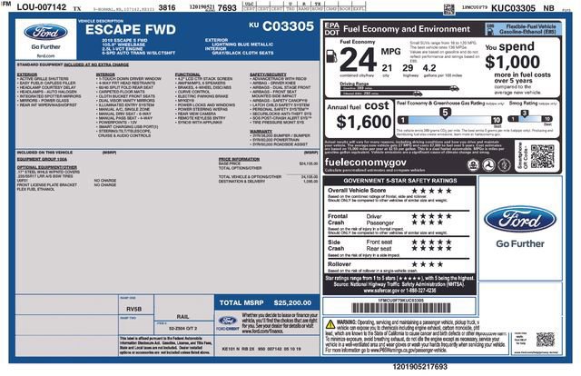 Certified 2019 Ford Escape S image 28