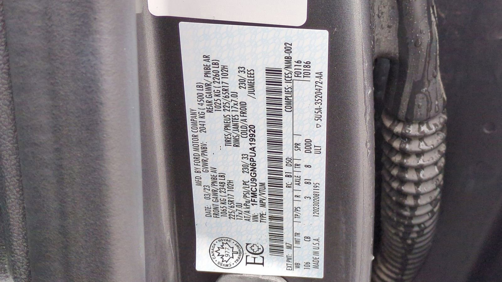 Certified 2023 Ford Escape Active image 37