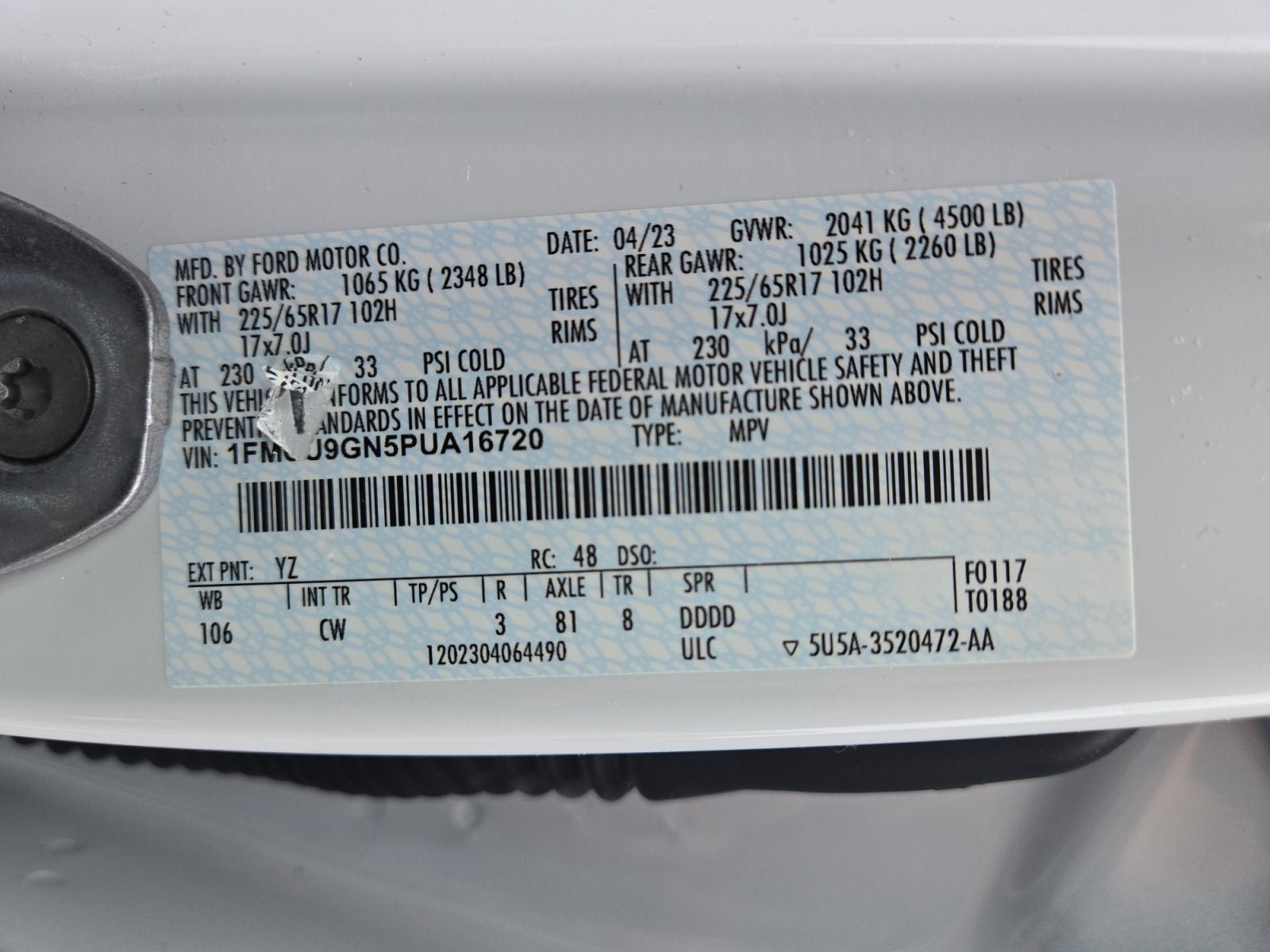 Certified 2023 Ford Escape Active AWD/4WD image 26