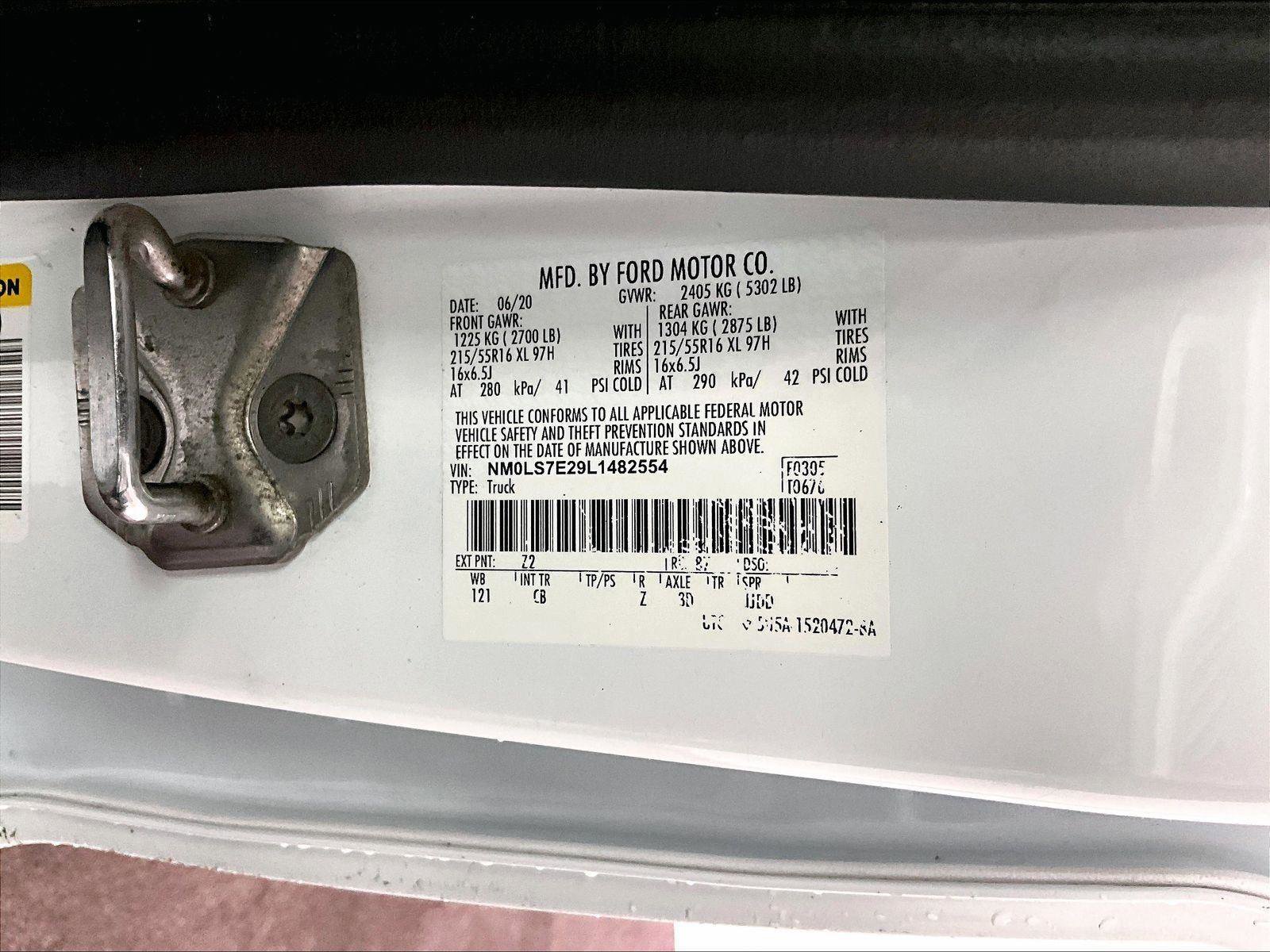 Certified 2020 Ford Transit Connect XL FWD image 31