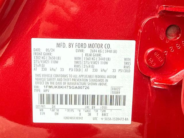 Certified 2025 Ford Explorer ST-Line w/ Premium Package image 13