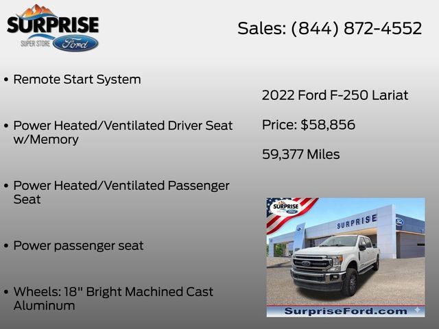 Certified 2022 Ford F250 Lariat w/ Lariat Value Package AWD/4WD image 18