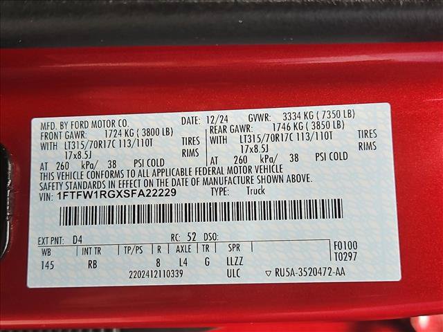 Certified 2025 Ford F150 Raptor AWD/4WD image 23