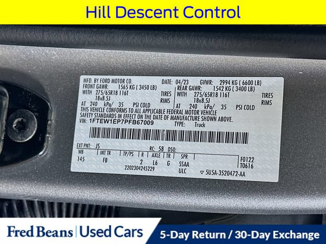 Certified 2023 Ford F150 XLT w/ Equipment Group 302A High AWD/4WD image 38