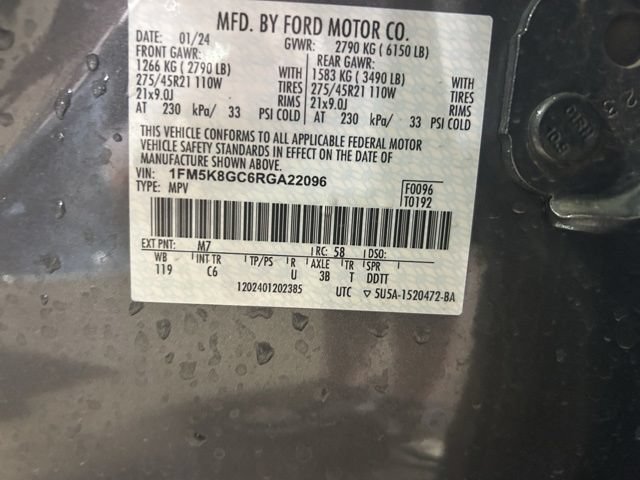 Certified 2024 Ford Explorer ST w/ Equipment Group 401A AWD/4WD image 37