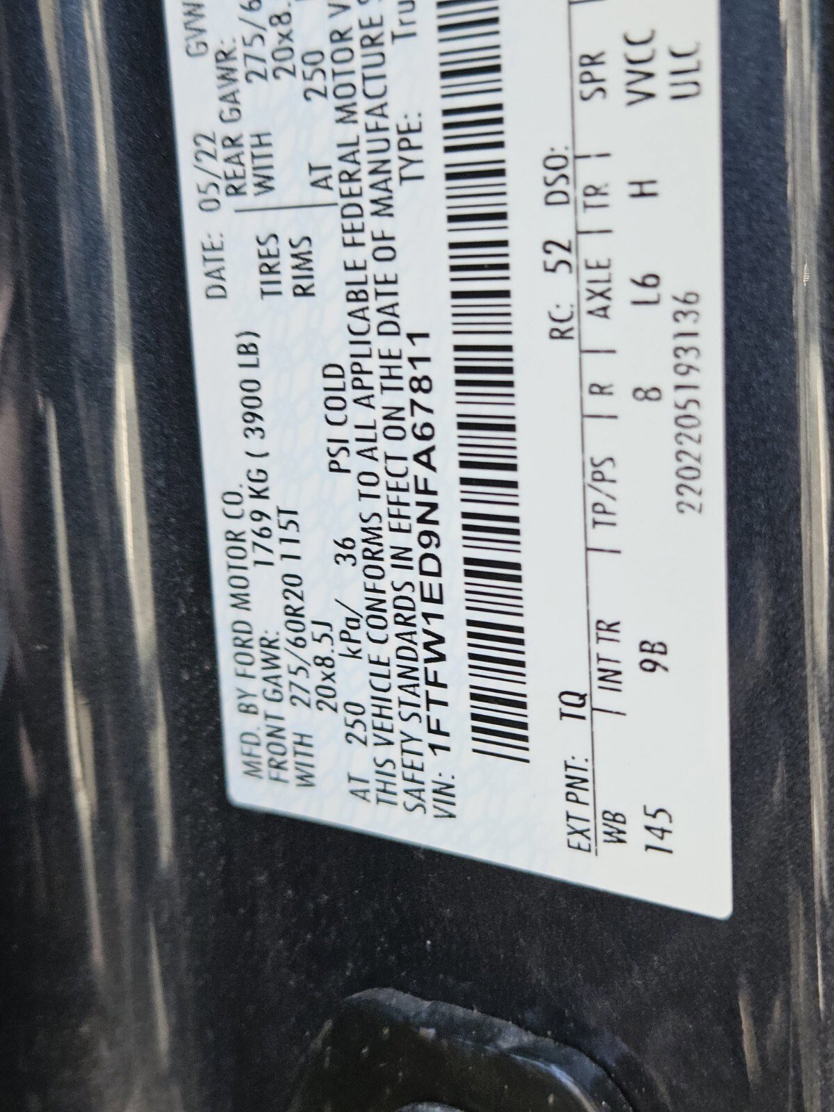 Certified 2022 Ford F150 Platinum w/ Equipment Group 701A High image 35