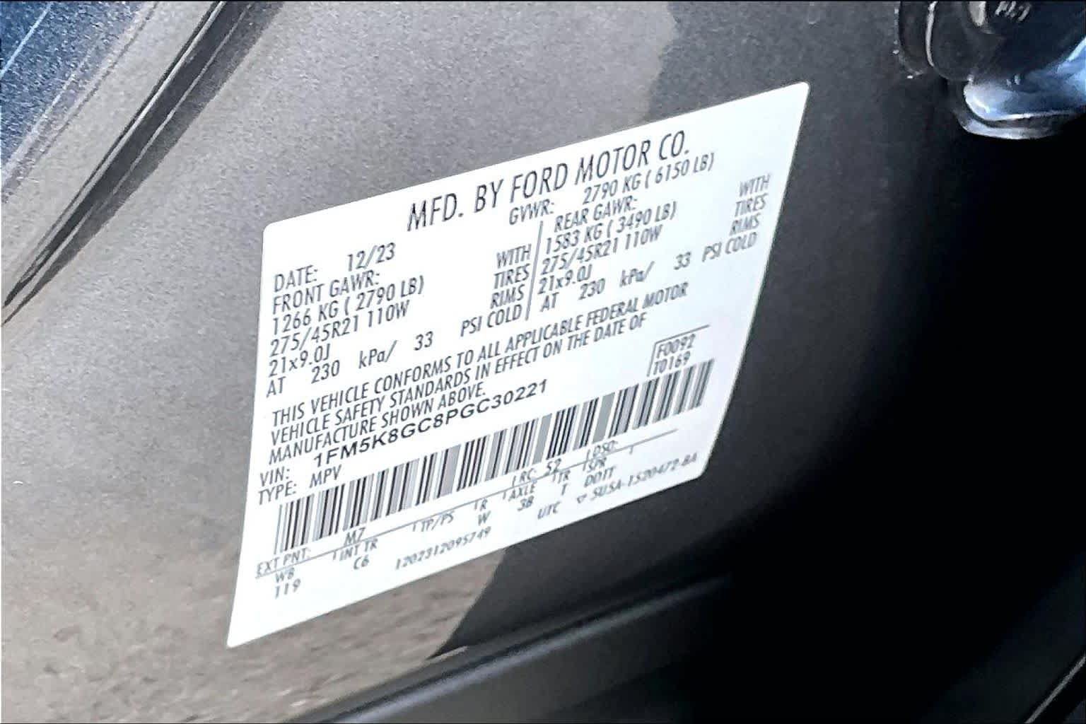 Certified 2023 Ford Explorer ST w/ Equipment Group 401A AWD/4WD image 34