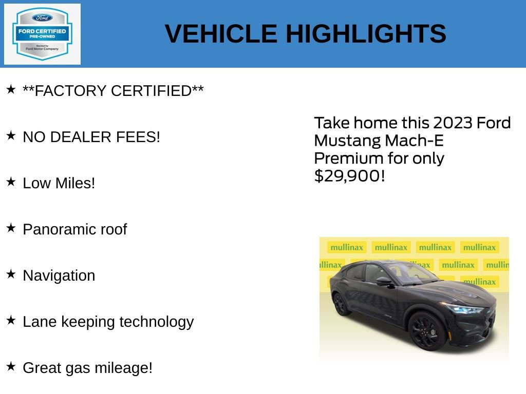 Certified 2023 Ford Mustang Mach-E Premium RWD image 11