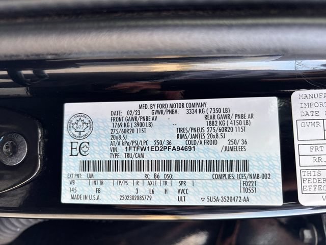 Certified 2023 Ford F150 XLT w/ Equipment Group 302A High AWD/4WD image 25
