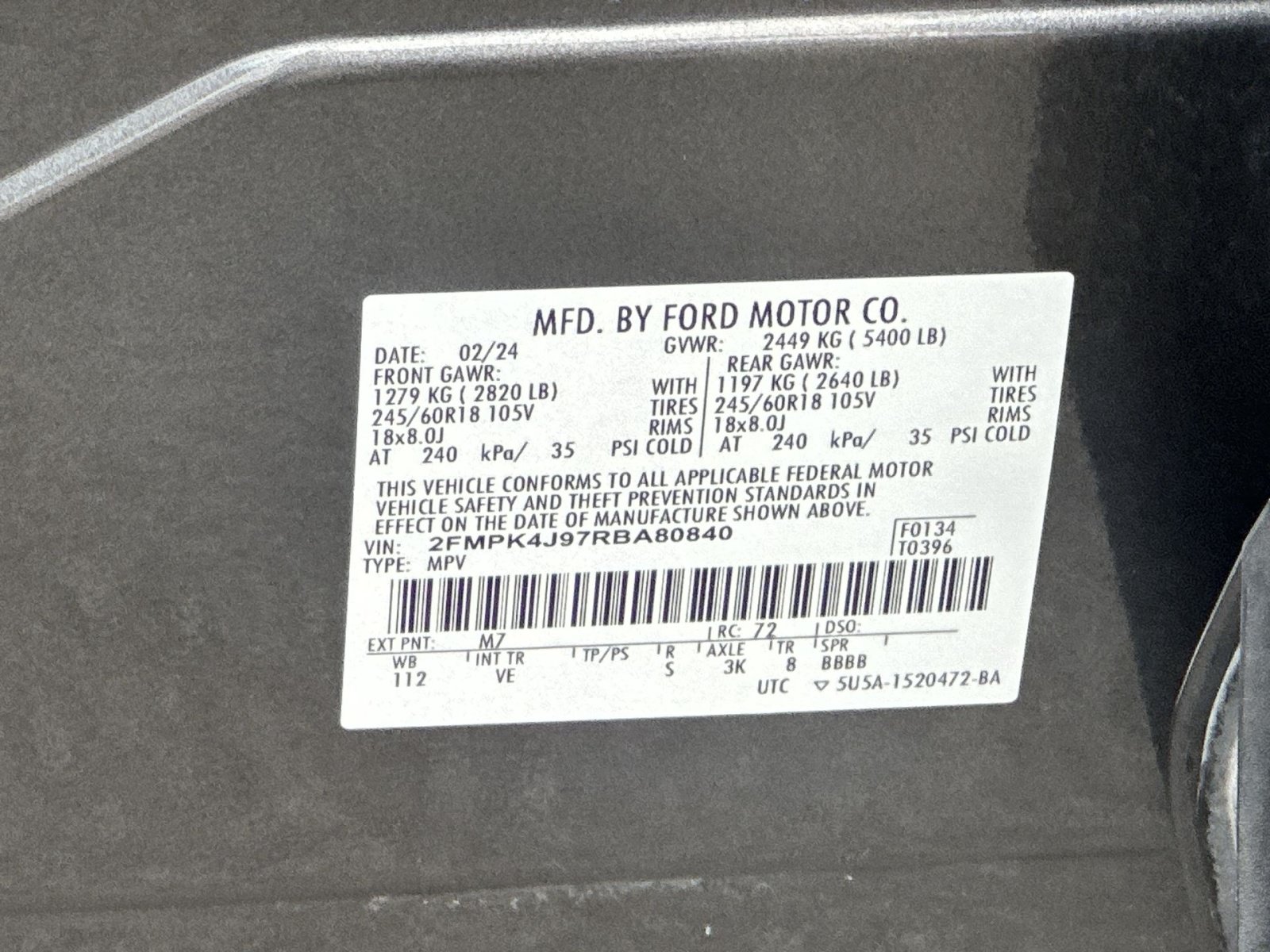 Certified 2024 Ford Edge SEL AWD/4WD image 29