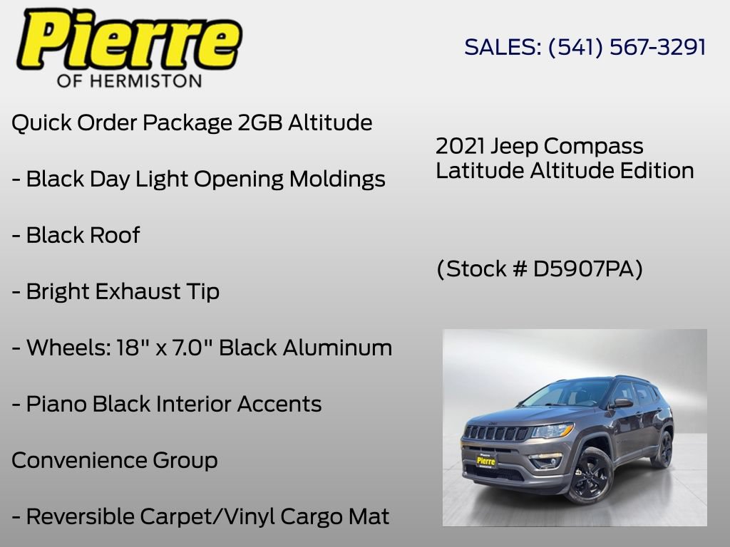 Used 2021 Jeep Compass Latitude AWD/4WD image 12