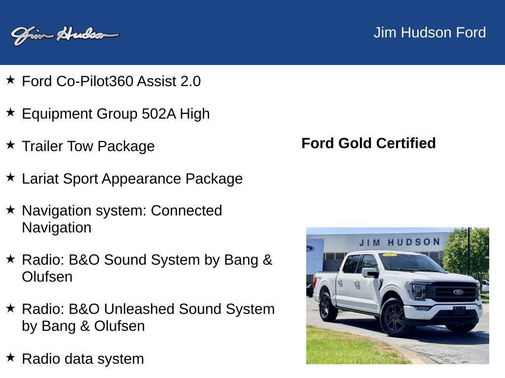 Certified 2023 Ford F150 Lariat w/ Equipment Group 502A High AWD/4WD image 12