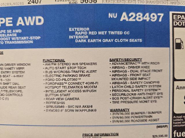 Certified 2022 Ford Escape SE w/ Convenience Package image 23