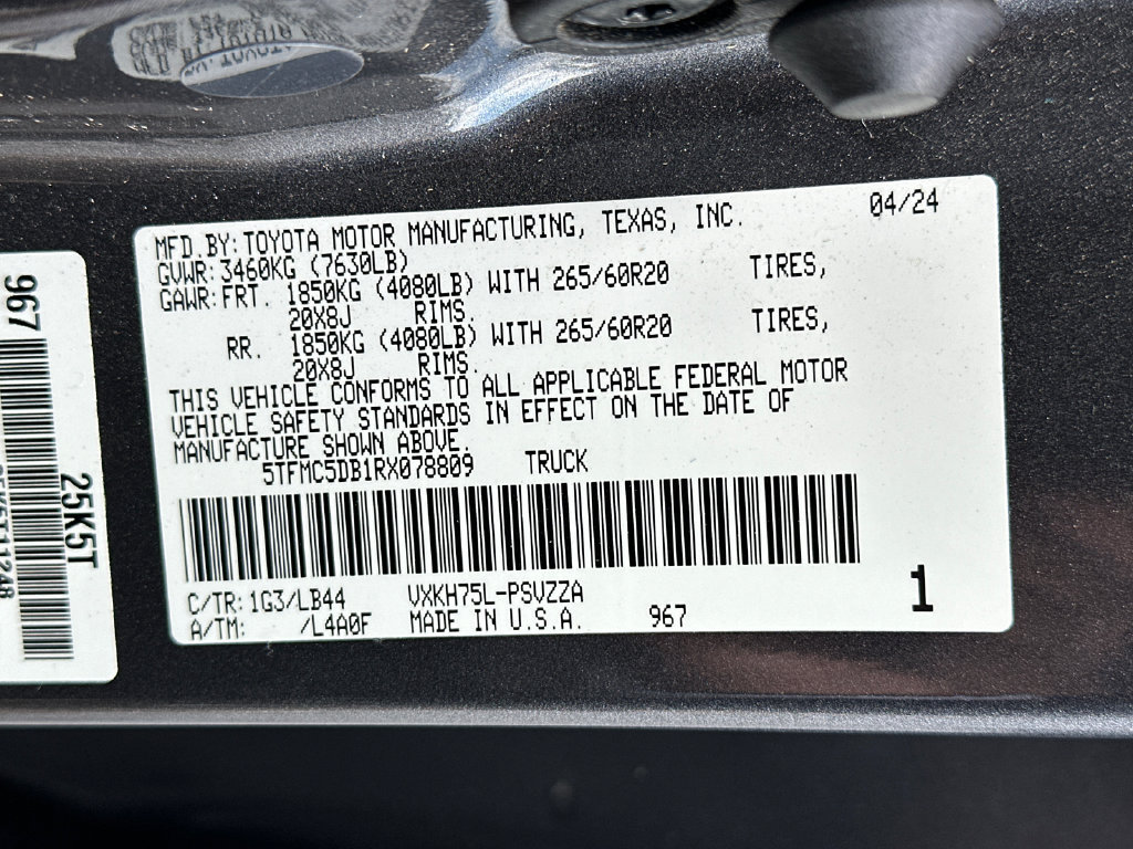 Used 2024 Toyota Tundra 1794 Edition AWD/4WD image 33