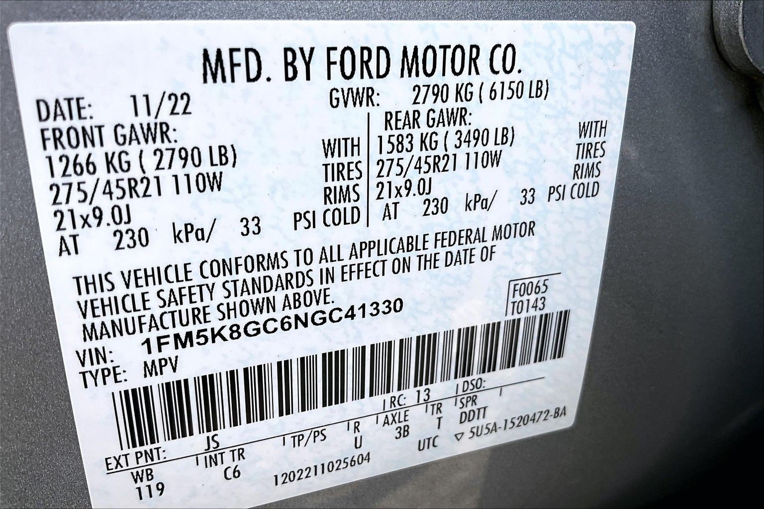 Certified 2022 Ford Explorer ST w/ Equipment Group 401A AWD/4WD image 34