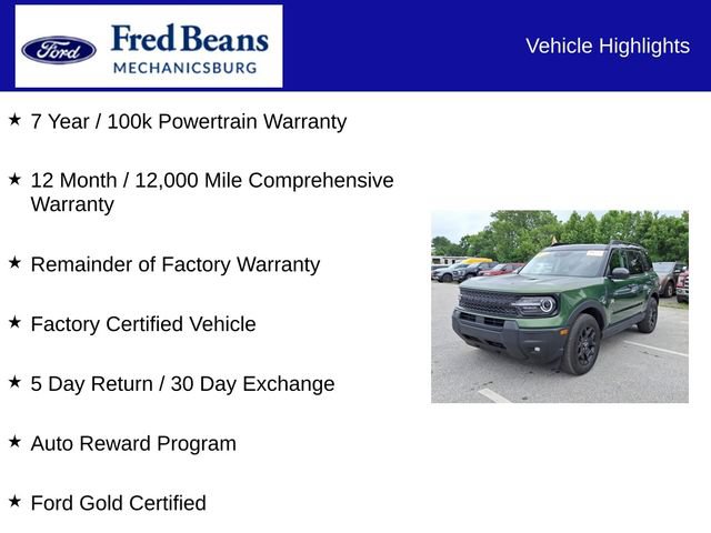 Certified 2025 Ford Bronco Sport Big Bend w/ Convenience Package AWD/4WD image 7