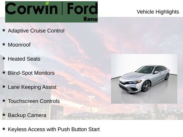 Used 2022 Honda Civic Touring image 2