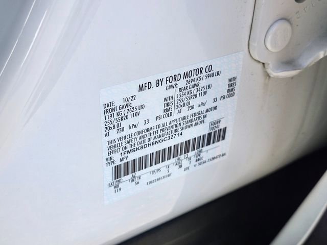 Certified 2022 Ford Explorer XLT w/ Equipment Group 202A image 37