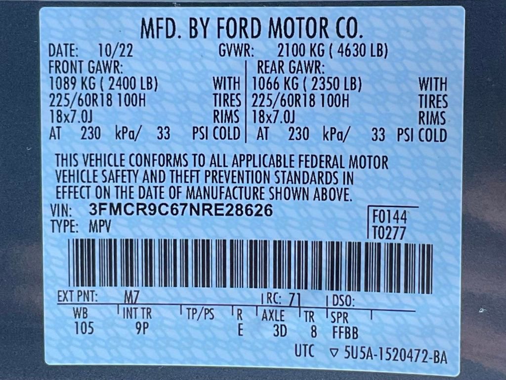 Certified 2022 Ford Bronco Sport Outer Banks image 64