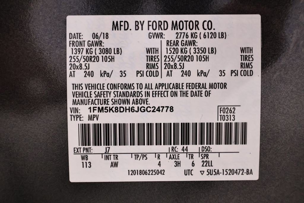 Certified 2018 Ford Explorer XLT w/ Equipment Group 202A AWD/4WD image 43