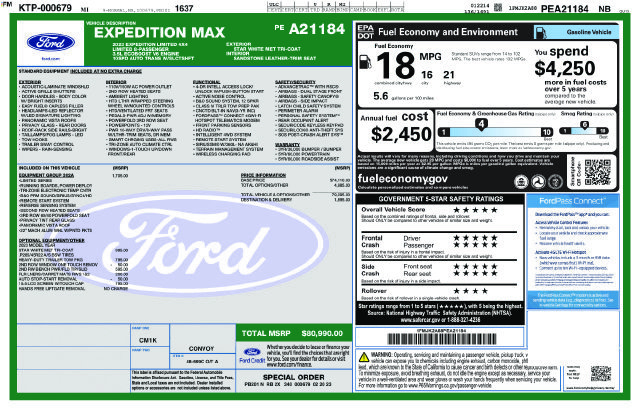 Certified 2023 Ford Expedition Max Limited AWD/4WD image 3